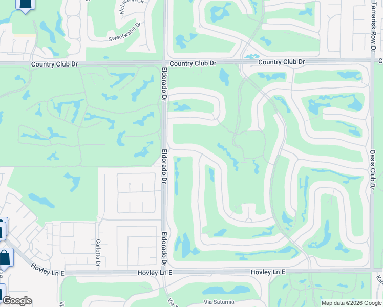 map of restaurants, bars, coffee shops, grocery stores, and more near 211 Tomahawk Drive in Palm Desert