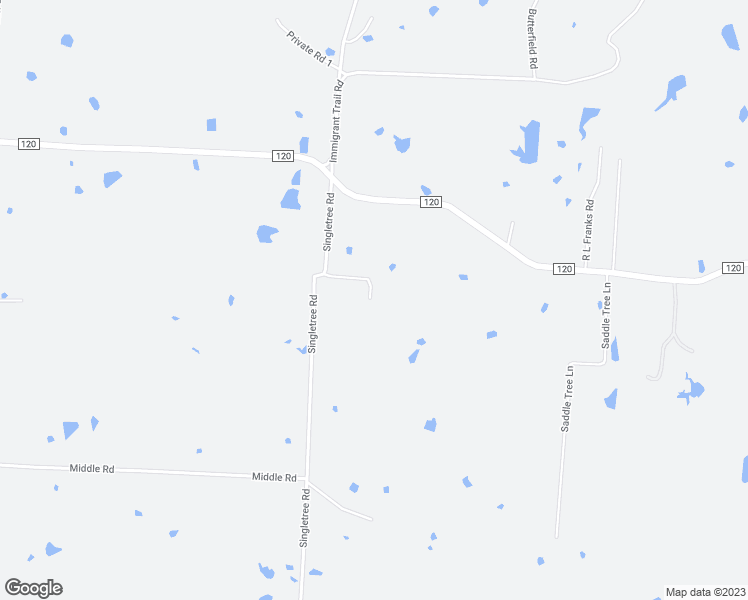 map of restaurants, bars, coffee shops, grocery stores, and more near 2508 Singletree Road in Denison