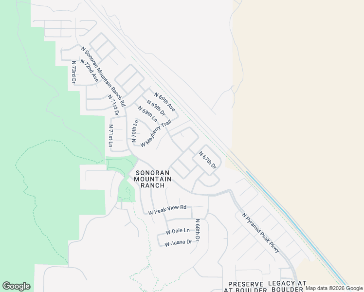 map of restaurants, bars, coffee shops, grocery stores, and more near 29525 Smokey Lane in Peoria