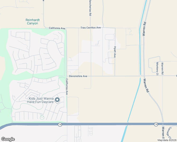 map of restaurants, bars, coffee shops, grocery stores, and more near 25495 Los Rancherias Road in Hemet