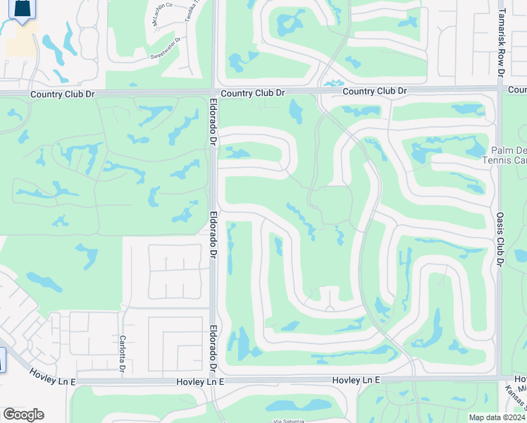 map of restaurants, bars, coffee shops, grocery stores, and more near 270 Tomahawk Drive in Palm Desert