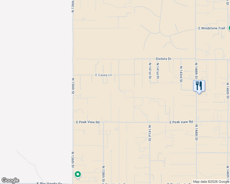 map of restaurants, bars, coffee shops, grocery stores, and more near 29321 North 138th Place in Scottsdale