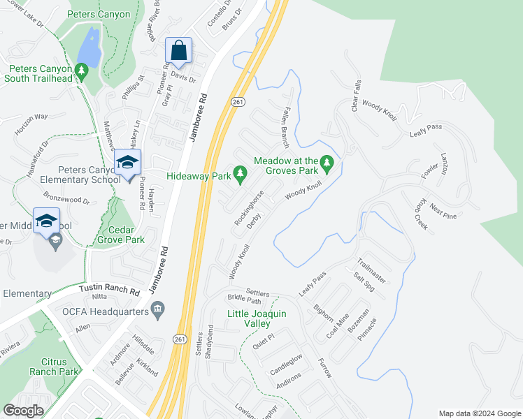 map of restaurants, bars, coffee shops, grocery stores, and more near 66 Derby in Irvine