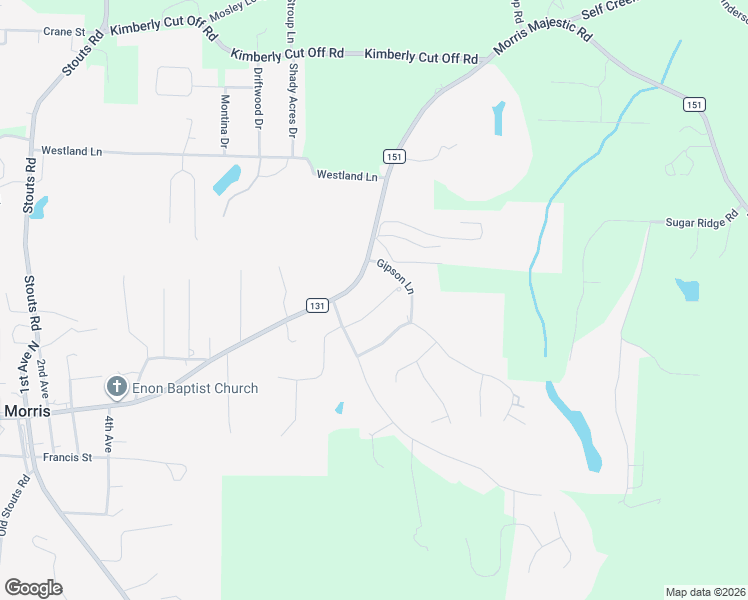 map of restaurants, bars, coffee shops, grocery stores, and more near 1113 Hampton Drive in Morris