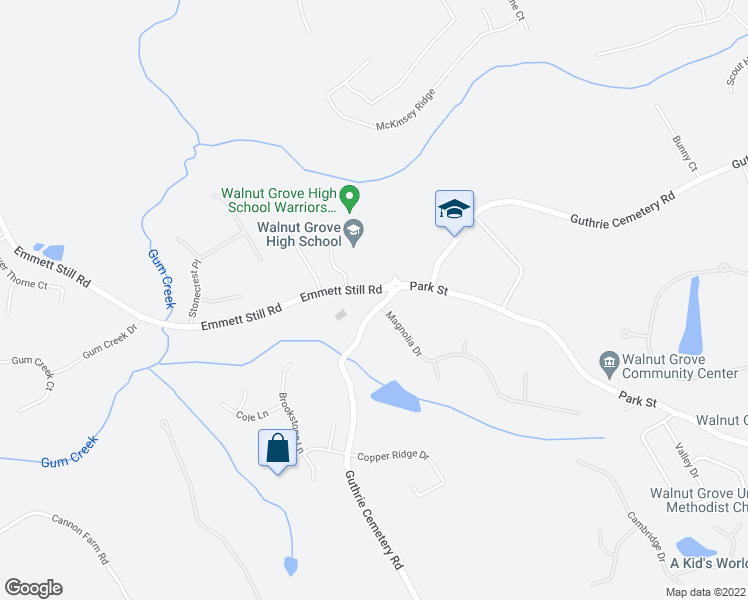 map of restaurants, bars, coffee shops, grocery stores, and more near 4944 Emmett Still Road in Loganville