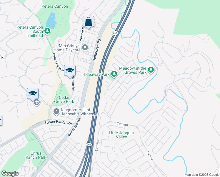 map of restaurants, bars, coffee shops, grocery stores, and more near 77 English Saddle in Irvine