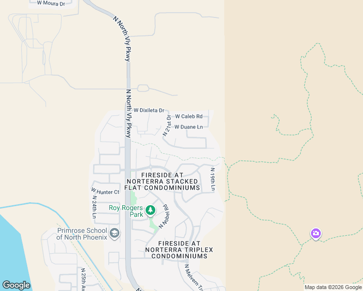 map of restaurants, bars, coffee shops, grocery stores, and more near 2035 West Morning Vista Lane in Phoenix