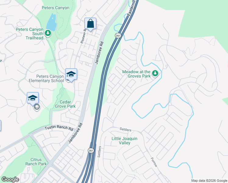 map of restaurants, bars, coffee shops, grocery stores, and more near 75 English Saddle in Irvine