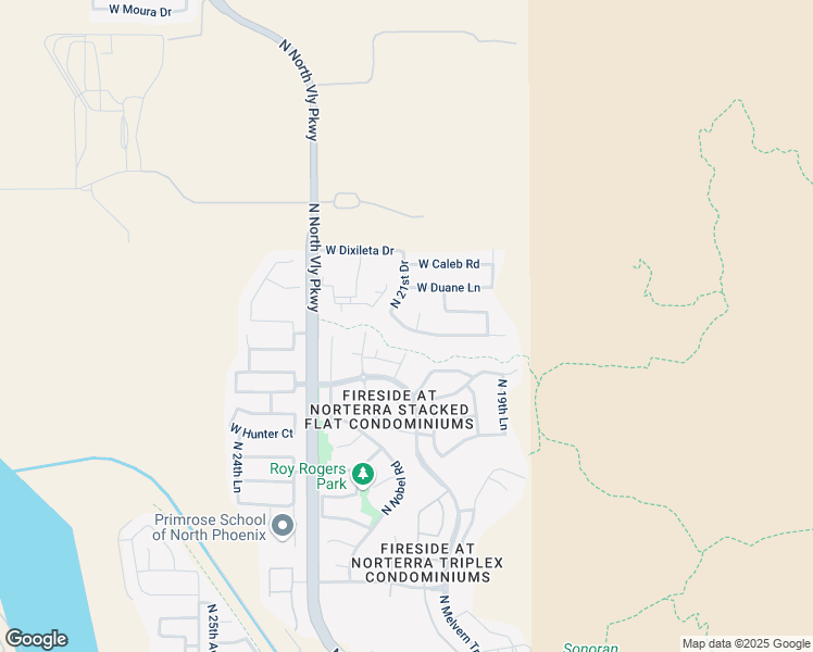 map of restaurants, bars, coffee shops, grocery stores, and more near 29518 North 21st Avenue in Phoenix