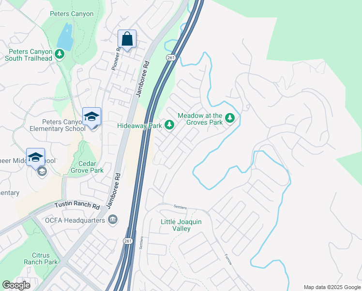 map of restaurants, bars, coffee shops, grocery stores, and more near 50 Derby in Irvine