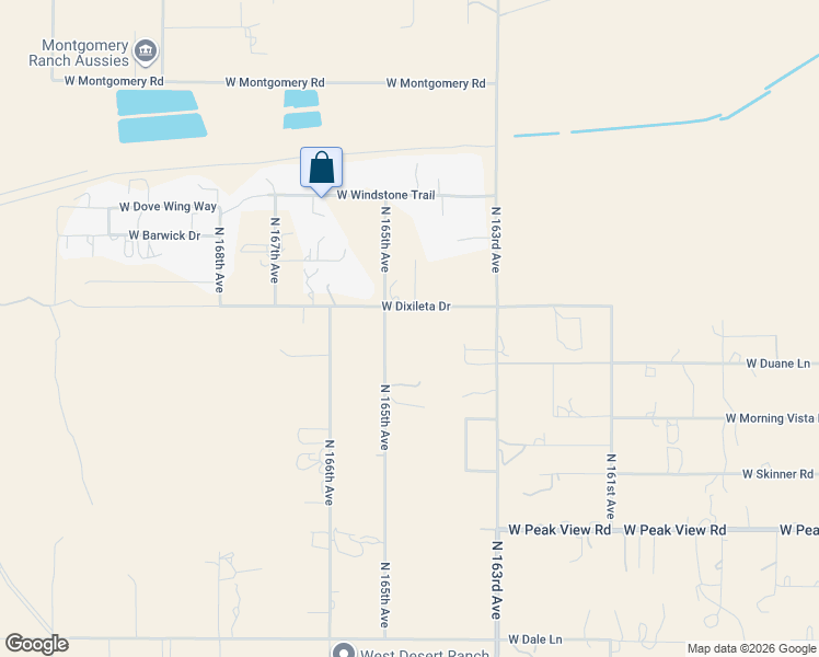 map of restaurants, bars, coffee shops, grocery stores, and more near 16432 West Dixileta Drive in Sun City West