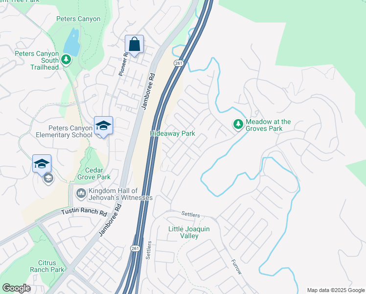 map of restaurants, bars, coffee shops, grocery stores, and more near 64 English Saddle in Irvine
