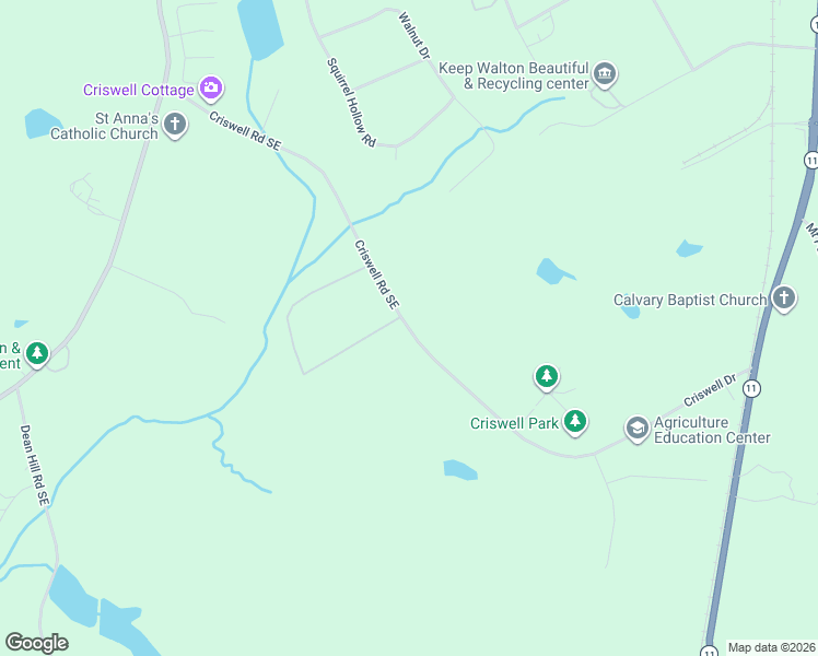 map of restaurants, bars, coffee shops, grocery stores, and more near 1149 Criswell Road Southeast in Monroe