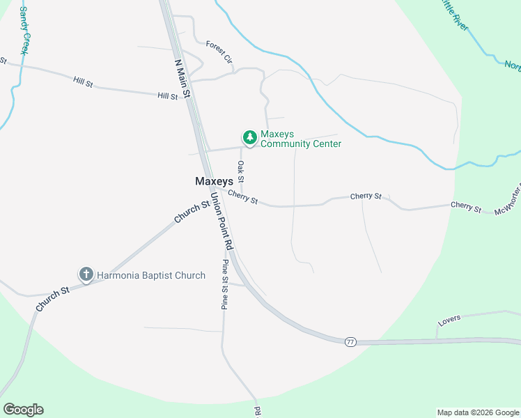 map of restaurants, bars, coffee shops, grocery stores, and more near 179 Cherry Street in Stephens