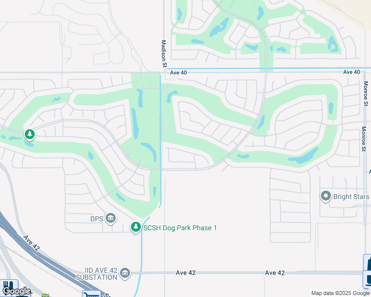 map of restaurants, bars, coffee shops, grocery stores, and more near 81126 Avenida Lorena in Indio