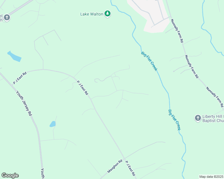map of restaurants, bars, coffee shops, grocery stores, and more near 7319 Lake Walton Boulevard in Covington