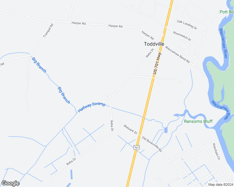 map of restaurants, bars, coffee shops, grocery stores, and more near 5459 Reba Drive in Conway