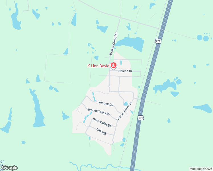 map of restaurants, bars, coffee shops, grocery stores, and more near 615 Beaver Creek Road in Powderly