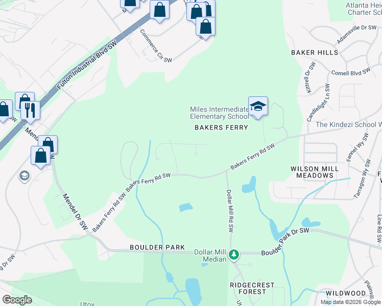 map of restaurants, bars, coffee shops, grocery stores, and more near 145 Clement Way Southwest in Atlanta