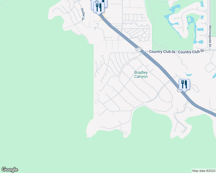 map of restaurants, bars, coffee shops, grocery stores, and more near 70149 Sonora Road in Rancho Mirage