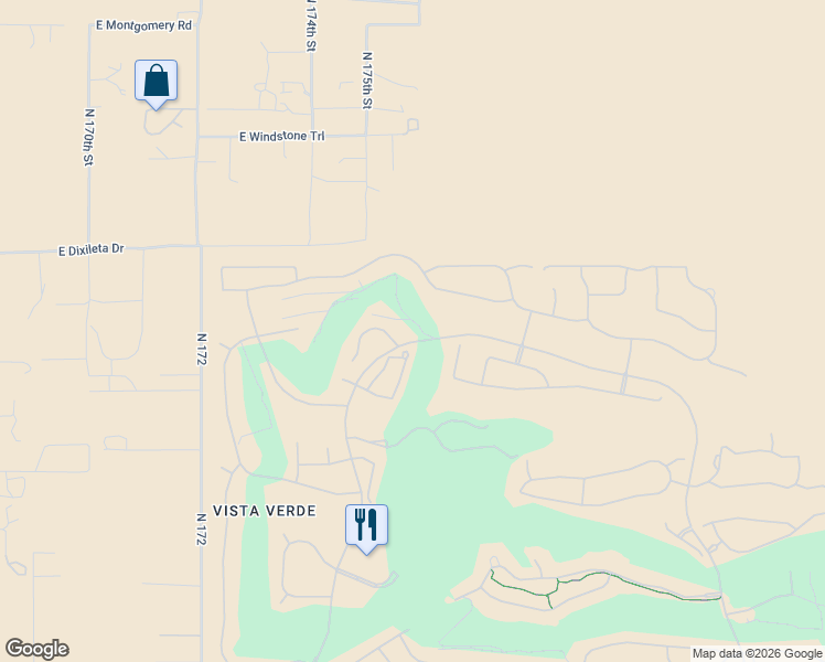 map of restaurants, bars, coffee shops, grocery stores, and more near 29329 North Horton Creek Trail in Rio Verde