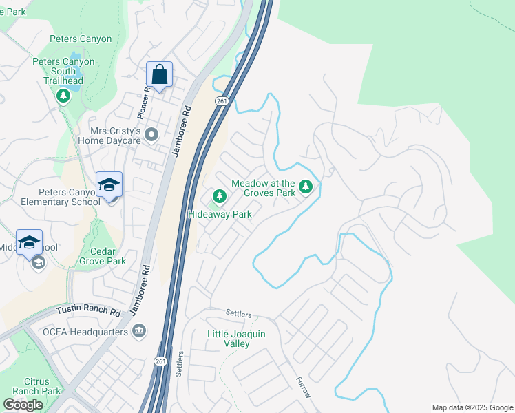 map of restaurants, bars, coffee shops, grocery stores, and more near 53 Pedigree in Irvine