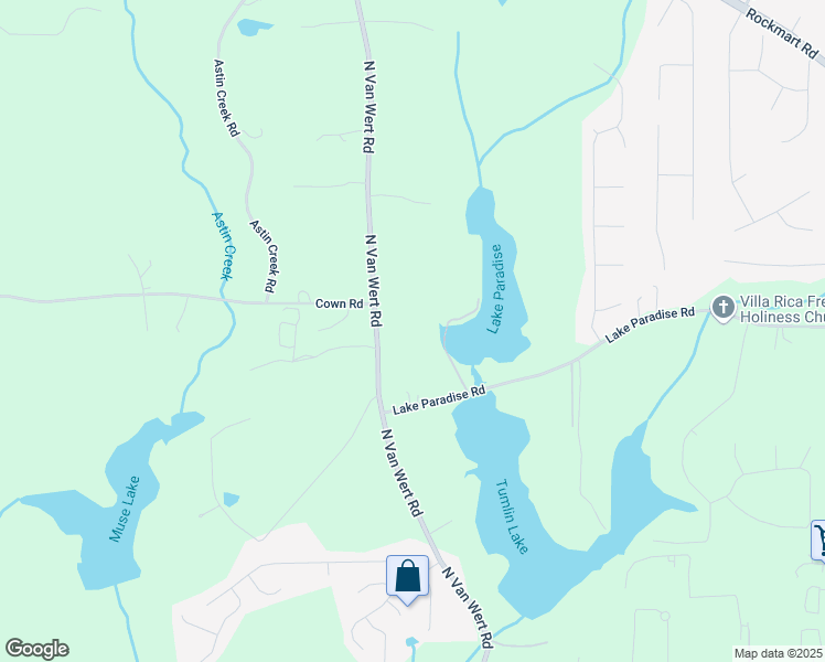 map of restaurants, bars, coffee shops, grocery stores, and more near 901 North Van Wert Road in Villa Rica