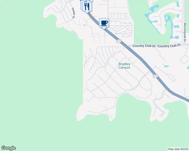 map of restaurants, bars, coffee shops, grocery stores, and more near 70151 Sonora Road in Rancho Mirage