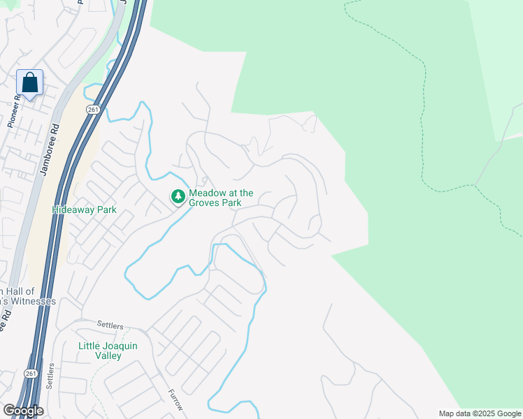 map of restaurants, bars, coffee shops, grocery stores, and more near 112 Mountain Sky in Irvine