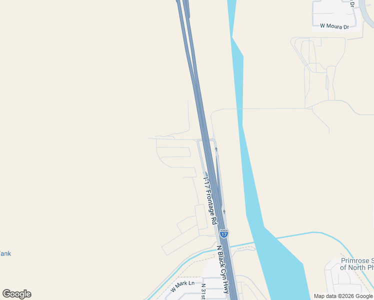 map of restaurants, bars, coffee shops, grocery stores, and more near 29064-29898 North Black Canyon Highway in Phoenix