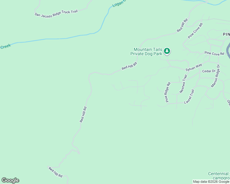 map of restaurants, bars, coffee shops, grocery stores, and more near 52075 Acorn Lane in Idyllwild-Pine Cove