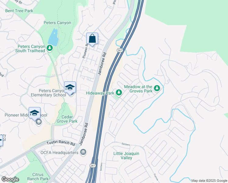 map of restaurants, bars, coffee shops, grocery stores, and more near 66 Furlong in Irvine