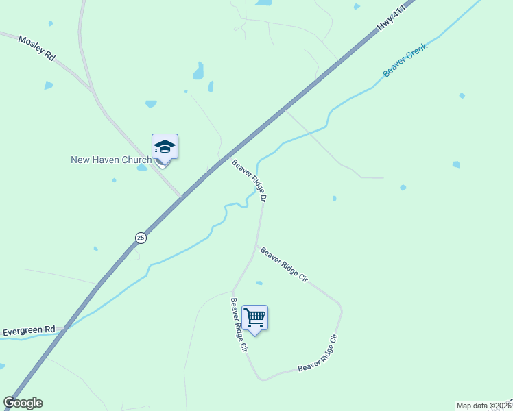 map of restaurants, bars, coffee shops, grocery stores, and more near 150 Beaver Ridge Drive in Ashville