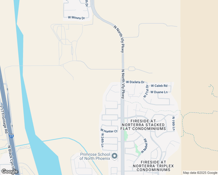 map of restaurants, bars, coffee shops, grocery stores, and more near 2328 West Caleb Road in Phoenix