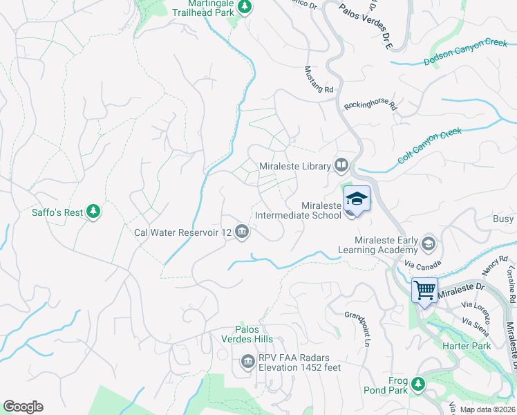 map of restaurants, bars, coffee shops, grocery stores, and more near 39 Eastfield Drive in Rolling Hills