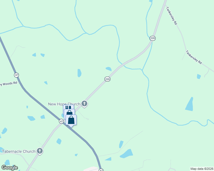 map of restaurants, bars, coffee shops, grocery stores, and more near 5234 Georgia 220 in Lincolnton