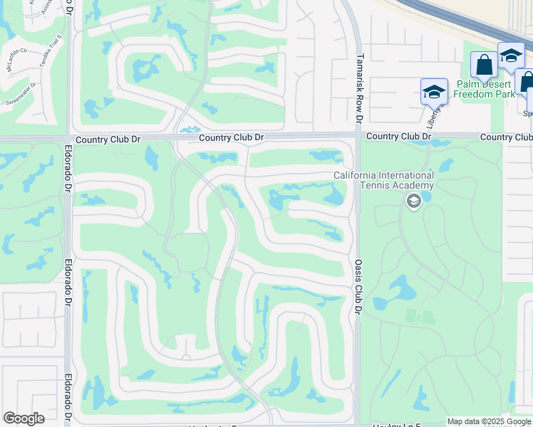 map of restaurants, bars, coffee shops, grocery stores, and more near 280 Desert Holly Drive in Palm Desert