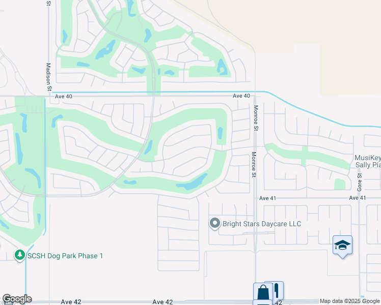 map of restaurants, bars, coffee shops, grocery stores, and more near 81693 Avenida Sombra in Indio
