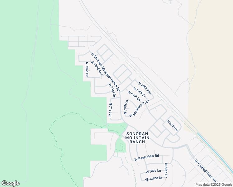 map of restaurants, bars, coffee shops, grocery stores, and more near 7139 West Ashby Drive in Peoria