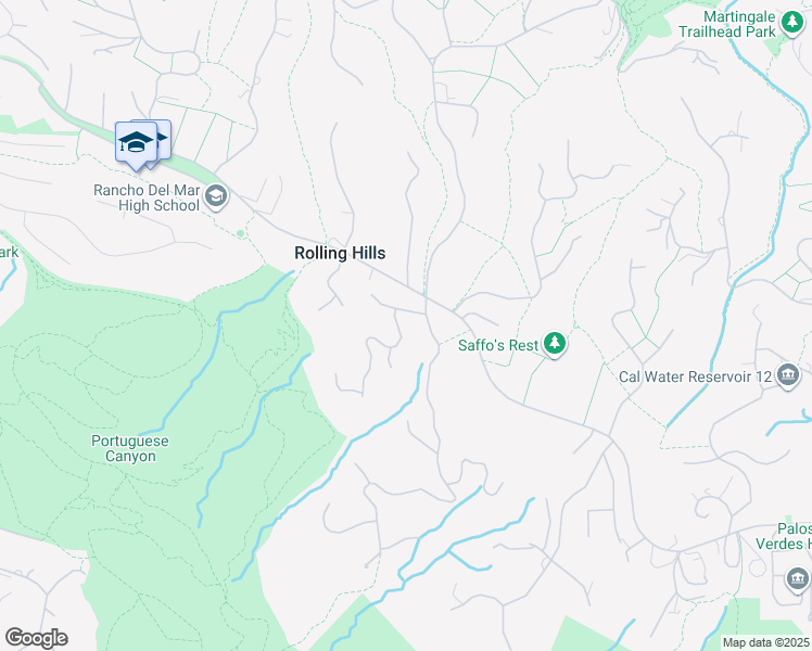 map of restaurants, bars, coffee shops, grocery stores, and more near 2 Cinchring Road in Rolling Hills