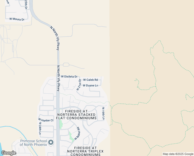 map of restaurants, bars, coffee shops, grocery stores, and more near 2012 West Caleb Road in Phoenix