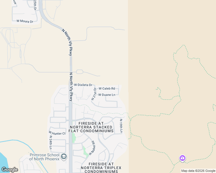 map of restaurants, bars, coffee shops, grocery stores, and more near 2012 West Caleb Road in Phoenix