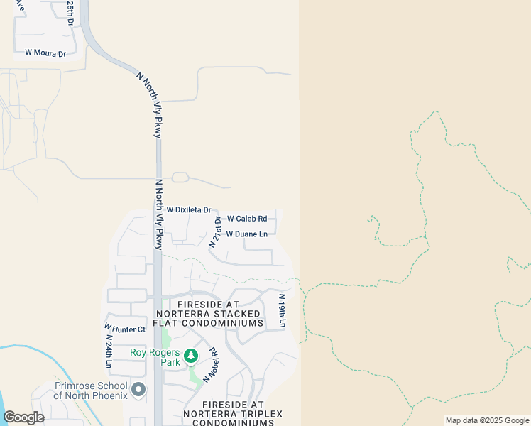 map of restaurants, bars, coffee shops, grocery stores, and more near 2012 West Caleb Road in Phoenix