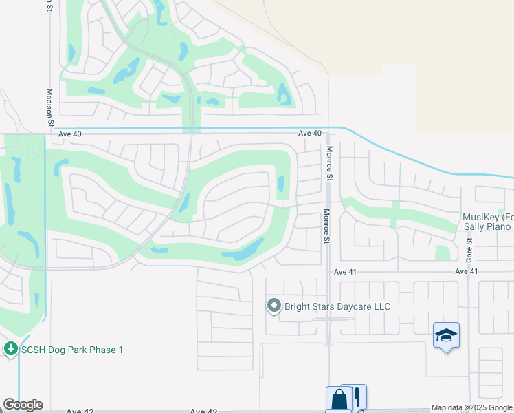map of restaurants, bars, coffee shops, grocery stores, and more near 81765 Avenida Sombra in Indio