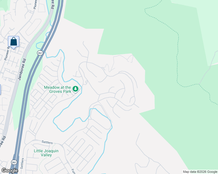map of restaurants, bars, coffee shops, grocery stores, and more near 111 Great Oak in Irvine