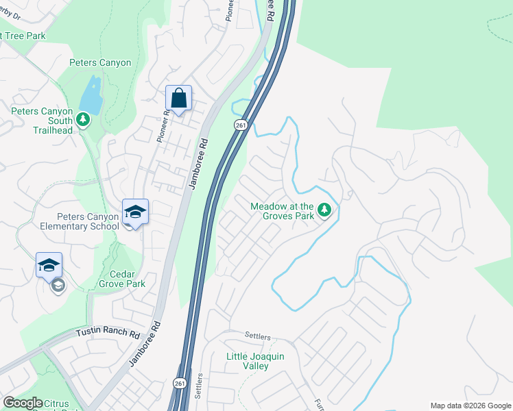 map of restaurants, bars, coffee shops, grocery stores, and more near 63 Lugano in Irvine