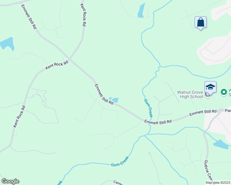 map of restaurants, bars, coffee shops, grocery stores, and more near Emmett Still Road in Walton County