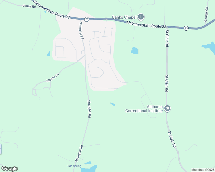 map of restaurants, bars, coffee shops, grocery stores, and more near 5160 Baxter Road in Springville