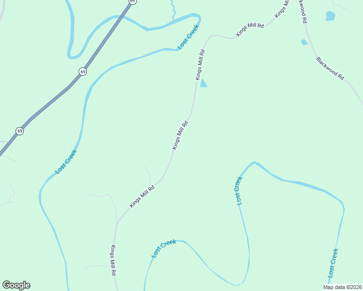 map of restaurants, bars, coffee shops, grocery stores, and more near 4017 Kings Mill Road in Oakman