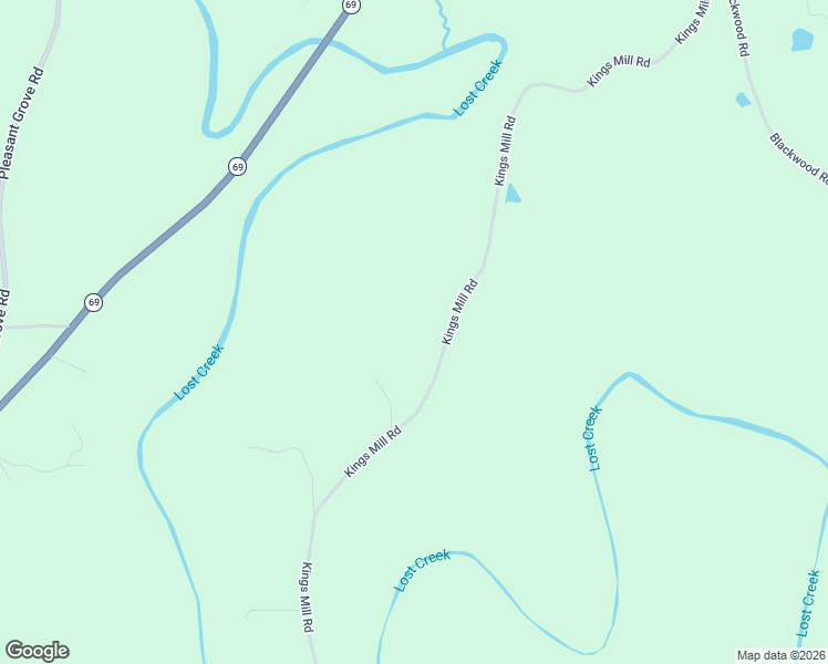 map of restaurants, bars, coffee shops, grocery stores, and more near 4017 Kings Mill Road in Oakman